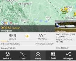 Aplikacja Flightradar24