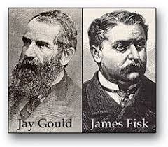 We are then informed by the narrator that Vanderbilt is ironically outsmarted by an unlikely duo: Jay Gould and James Fisk. The two are depicted, ... - gould