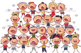 Resultado de imagen de dibujos niños cantando