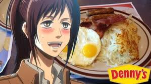 Potato Girl Loves Their Hash Browns: Who knew that Denny&#39;s were such big fans of Attack on Titan? After someone sent the diner chain a picture of “Potato ... - original
