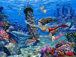 Картинки по запросу рисунок подводный мир