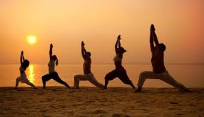 Image result for Photos of yoga on the beach
