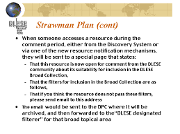Strawman Plan (cont)