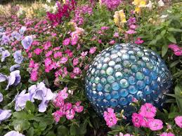 Image result for Bowling ball yard art