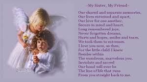 Thinking Of You Sister Poems | Poems :: My sister, my friend ... via Relatably.com