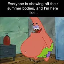 patrick, spongbob, meme, summer, body | We Heart It | summer and body via Relatably.com