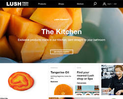 Image of Lush website