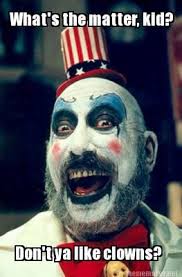 Image result for clown meme scary