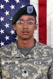 Marvin Ray Calhoun Jr. Sergeant Marvin Ray Calhoun Jr., 23, of Osceola, IN died September 21st when a UH-60 Blackhawk ... - Calhoun