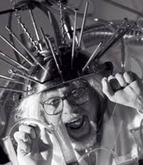 Image result for mad scientist electrical head gear