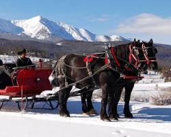 sleigh ride in Colorado