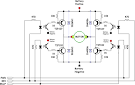 H bridge driver circuit schematic