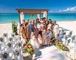 Image of Beach wedding ceremony