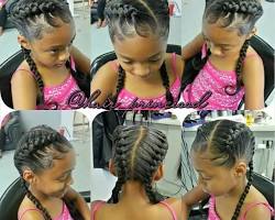 صورة French braids hairstyle for girls