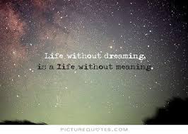 Life without dreaming is a life without meaning via Relatably.com