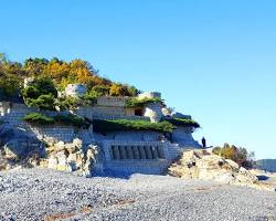 거제도 바람의 언덕 매미성 신선대 풍경 사진, AI로 생성