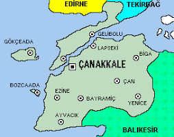 Image result for canakkale haritasi