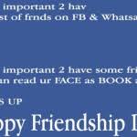 Friendship Day Quotes For Fb Status | Happy Friendship Day 2015 via Relatably.com