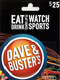 Dave & Busters Gift Card $25 : Gift Cards - Amazon.com