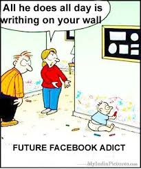 Funny Facebook Addict Baby Child Cartoon : India Pictures - Funny ... via Relatably.com