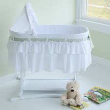 Image result for BABY CRADLE white