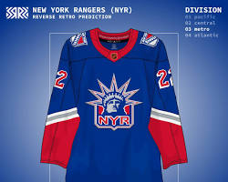 Image of New York Rangers NHL Reverse Retro jersey