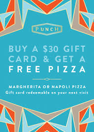 Punch Pizza Gift Card Bonus: FREE Pizza with $30 Gift Card ...