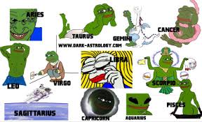 100% meme material, dark-astrology: THE SIGNS AS RARE PEPE MEMES via Relatably.com