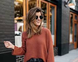 Rust-colored sweater
