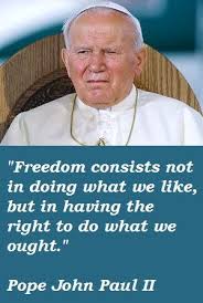 Pope John Paul II quote | CF Saint John Paul II | Pinterest via Relatably.com
