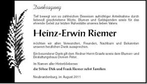 Heinz-Erwin Riemer | Nordkurier Anzeigen