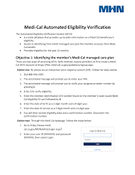 Medi‐Cal Automated Eligibility Verification