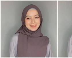 Hijab pashmina simple with a syar'i style