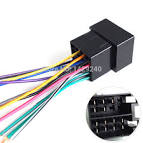 Car stereo wire harness connector