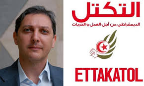 Selim Ben Abdessalem, élu à l&#39;ANC du parti Ettakatol serait sur le point de quitter définitivement son parti, selon le journal Aljarida. - BN7842Slim-Ben-Abdessalem0912