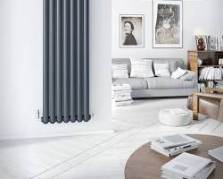 Column radiator for living room