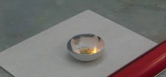 Image result for images of Fire prepared in laboratory using sodium chlorate, sugar and sulphuric acid
