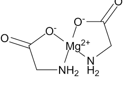 Image of Magnesium Glycinate molecule illustration