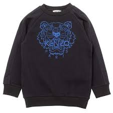 Kenzo Boys Tiger Sweater Grey 10A
