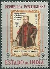 Briefmarke: Manuel Godinho de Heredia (Portugiesisch-Indien ... - Manuel-Godinho-de-Heredia