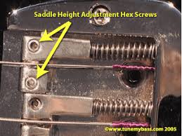 Image result for guitar string saddle adjustment