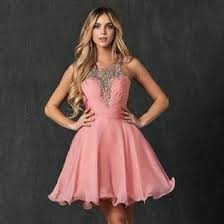 homecoming dresses green / pink