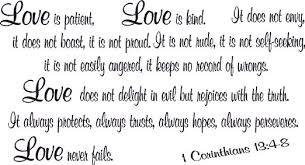 Amazon.com - 1 Corinthians 13:4-8, Bible Verse Wall Decal, Love ... via Relatably.com