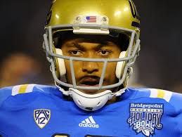 December 27, 2012; San Diego, CA, USA; UCLA Bruins quarterback Brett Hundley (17) prior to the game against the Baylor Bears in the Holiday Bowl at Qualcomm ... - 6880740