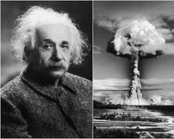 Nuclear weapons invented by Albert Einstein