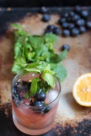 Blueberry Bourbon Smash | The Girl in the Little Red Kitchen