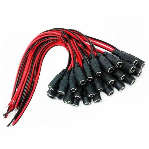 Dc Pin Female Power Cord 100 Pic ( Red Black )