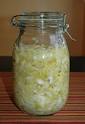 Homemade saurkraut