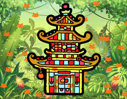 Resultado de imagen de pagoda dibujo