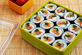 Image result for kimbap in lunch box